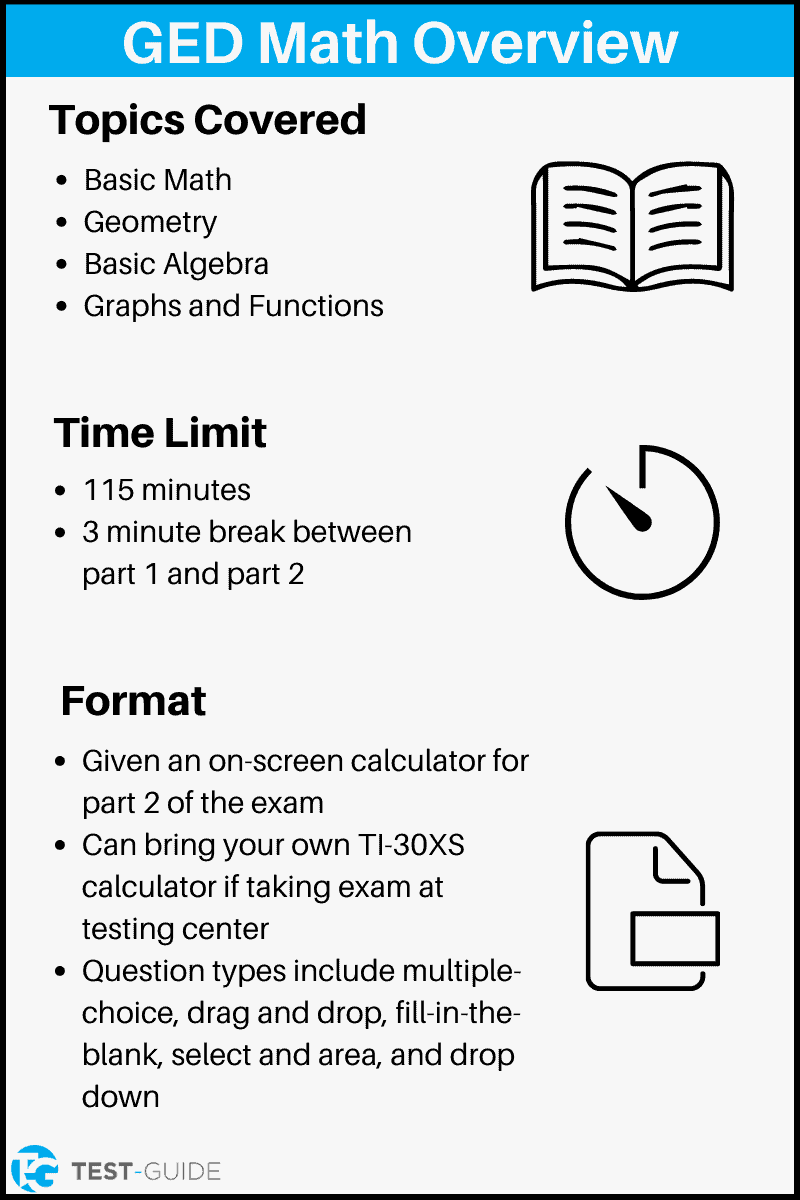free ged math practice test | test-guide